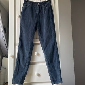 BDG Urban Outfitters Blue Corduroy Mom High-Rise Womens Pants